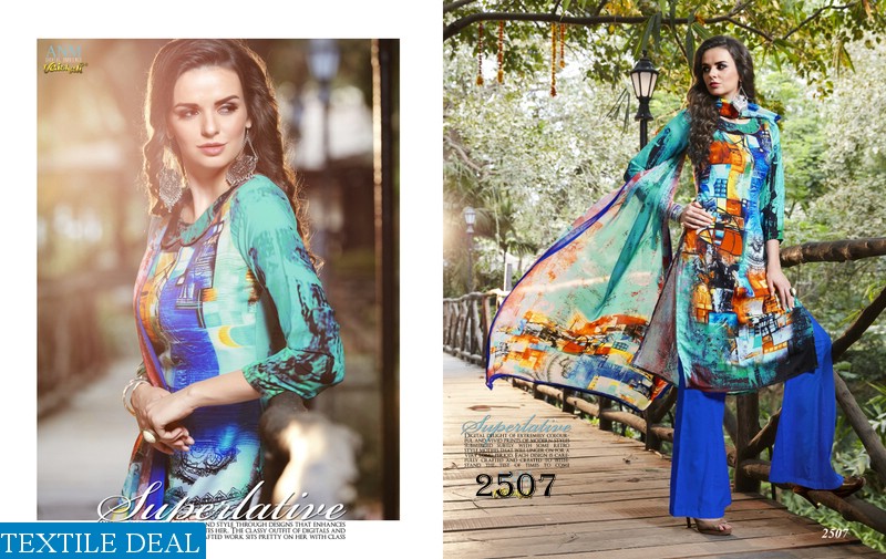 vaishali anm 2500 series Wholesale crepe digital dress material